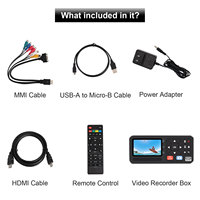 Caja de Captura de Video HDMI 4K, Grabadora de 1080 60 Fps, Grabación de Video desde AV, VGA, YPbPr, VHS, VCR, DVD para Juegos, Enseñanza y Transmisión