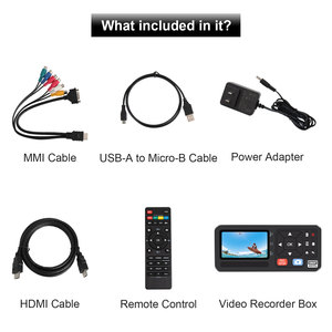 Boîtier de capture vidéo HDMI 4K, enregistreur 1080p 60 ips, enregistrement vidéo depuis AV, VGA, YPbPr, <span class=keywords><strong>VHS</strong></span>, VCR, <span class=keywords><strong>DVD</strong></span> pour le jeu, l'enseignement, le streaming - Product Image 6