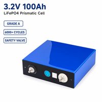 Cellule de batterie LiFePO4 prismatique 3,2 V 100 Ah pour stockage solaire, camping-car, marine, chariot élévateur électrique