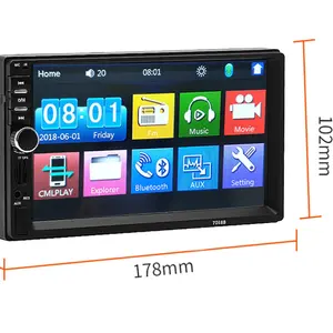 7862 9863 2K QLED écran 2000*1200 résolution pour toyota kia hyundai voiture universelle 2din 1din autoradio vidéo