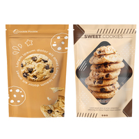 Lot de 500 sachets en plastique noir mat Mylar sachets en aluminium à fermeture éclair avec fenêtre transparente