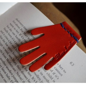 Marcapáginas de cuero con forma de palma, creativo y exquisito, personalizable, grabado, separador de libros, clip para libros, etiqueta separadora de libros. - Product Image 4