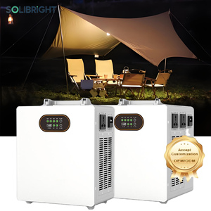 แบตเตอรี่สำรองพกพาความจุสูง 2000Wh สำหรับใช้งานกลางแจ้ง เครื่องกำเนิดไฟฟ้าพลังงานแสงอาทิตย์ 1000W พร้อมพอร์ต USB ชาร์จเร็ว สำหรับการเดินทางและตั้งแคมป์ - Product Image 1