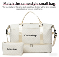 Sac de sport et de voyage 2 pièces personnalisé avec logo, léger, pour la gym, les week-ends, le fitness, les trajets quotidiens et les voyages d'affaires