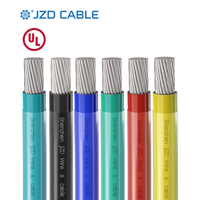 Cable JZD UL THHN 14AWG-750MCM con revestimiento de nailon, conductor de aluminio resistente al fuego, cable para conductos y bandejas de cables.