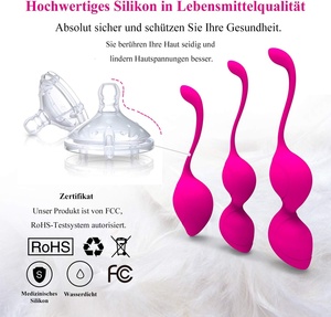 Allmay Silicone Cone Balls Set 3 Vibradores de entrenamiento del suelo pélvico Love Balls para ejercicio del suelo pélvico - Product Image 3