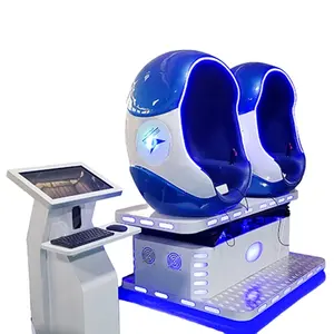 Cadeira de ovo simulador de realidade virtual interativa para um jogador 9 D V R equipamento de parque de diversões