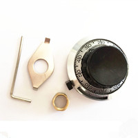 B2 46mm 6.35mm bouton de cadran précis chapeau verrouillable 15 tours 10 tours 7276 3590 534 potentiomètre en aluminium