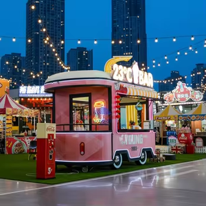 Street Food Cart Trailer Catering Food Truck Mobile Restaurant Popcorn Food Trailers Fully Equipped Kitchen - Product Image 1