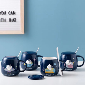 Nhà Máy Sáng Tạo 3D Phim Hoạt Hình Cà Phê Nước Cốc Gốm Biểu Tượng Tùy Chỉnh Tối Tráng Men Mèo Cốc Gốm - Product Image 6