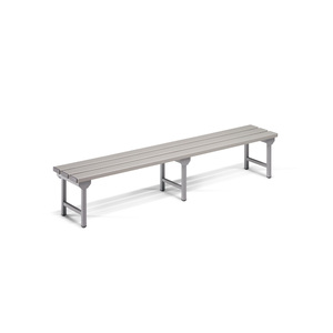 ม้านั่งเดี่ยว Fami ขนาด 2000x360x385 มม. สีเทาเข้ม Ral7000 สำหรับใช้งานกลางแจ้ง - Product Image 1
