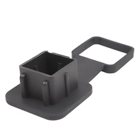 Cnc personnalisé pièces automobiles transfrontalières voiture bouchon d'obturation remorque crochet bouchon anti-poussière bouche carrée housse de protection 2 pouces couvercle de remorquage