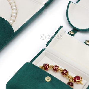 Multi-color Pu Leather Jewelry <b>Box</b> With Logo Custom For <b>Valentines</b> Jewelry <b>Gift</b> And Wholesale Use - Product Image 5