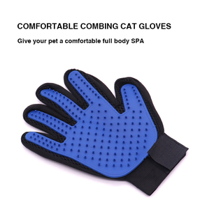 Profissional Double Side Hair Removal <span class=keywords><strong>Dog</strong></span> <span class=keywords><strong>Grooming</strong></span> Set Pets Scissors Glove Trimmer Cutter Hair Removal Brush for Pet Care - Product Image 4