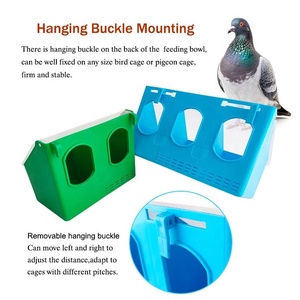 Distributeur de nourriture pour oiseaux en plastique, résistant à la pluie, vente directe d'usine QA, mangeoire pour oiseaux, mangeoire pour pigeons, mangeoire pour perroquets - Product Image 4