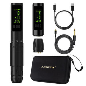 Máquina de Tatuaje Inalámbrica <span class=keywords><strong>Ambition</strong></span> con Carrera Ajustable, Acero Inoxidable, 12000 rpm, para Tatuaje de Cejas, Bordado, Blanqueamiento de Labios - Product Image 4