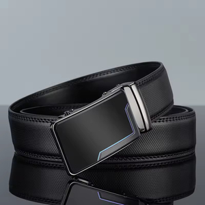 Cinturón Personalizado <span class=keywords><strong>de</strong></span> Estilo <span class=keywords><strong>de</strong></span> Negocios <span class=keywords><strong>para</strong></span> <span class=keywords><strong>Hombre</strong></span> con Correa <span class=keywords><strong>de</strong></span> <span class=keywords><strong>Cuero</strong></span> Negro y Hebilla Automática, Faja <span class=keywords><strong>para</strong></span> Jeans - Product Image 6