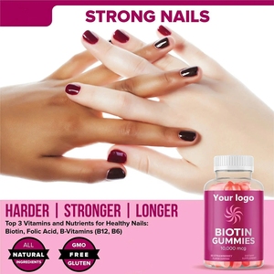 Vendita calda Private Label biotina per la crescita dei <span class=keywords><strong>capelli</strong></span> <span class=keywords><strong>caramelle</strong></span> gommose per la confezione di una bottiglia conveniente - Product Image 3