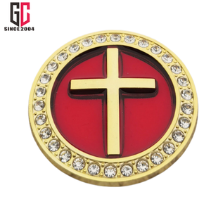 Autocollant de voiture en métal émaillé 3D personnalisé avec strass, emblème de <span class=keywords><strong>moto</strong></span> et de voiture, fabriqué en usine depuis 12 ans - Product Image 2