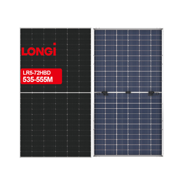 Longi 555w Bifacial Solar Panel 550w 545w 540w Home Use Solar Panel 535w Longi N Type Solar Panels