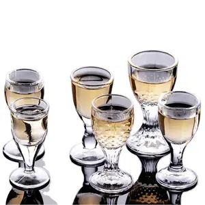 Verre élégant en verre à vin rouge, 0.4Oz, modèle Unique, promotion, élégant, corsage transparent, verre à spiritueux, Mini verre à vin rouge