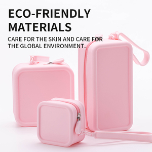Sac à main de voyage pour femme, petit format, personnalisable, sac cosmétique imperméable en silicone, sac cosmétique pour le shopping - Product Image 2