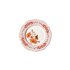 Juego de Vajilla de Porcelana China para Bodas y Restaurantes con Platos Base Dorados, Estilo Bohemio, Colores y Logotipo Personalizables - Product Image 2