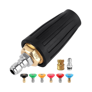 หัวฉีดทองแดง 4000 PSI หัวฉีดหมุนได้ 360 องศา (สูงสุด 5000 PSI) 1/4" 3/8" ข้อต่อแบบเร็ว 7 - Product Image 1
