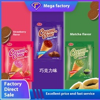 Cone OEM Chocolat Croustillant et Délicieux Snack à la Crème Glacée Forme Solide pour Loisirs Commerce Extérieur Exportation Vente en Gros