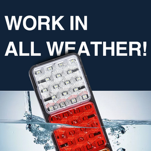 LTL138 12V 24V 4 en 1 Feu arrière LED multifonction (stop, frein, clignotant, marche arrière) pour camion, remorque, camping-car, bus - Product Image 5