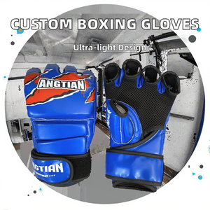 Wholesale Price Waterproof <b>Plastic</b> PU Leather Customizable Lightweight for Wrist Support Outdoor Boxing <b>Gloves</b> for - Product Image 2