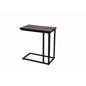 ACACIA WOOD <b>EPOXY</b> & IRON Natural Black Finish Handmade Eco-Friendly Modern Side <b>Table</b> - Product Image 1