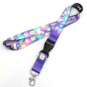 Vendor Custom Printed logo Id Card Strap Keychain in Bulk pink Lanyard - Product Image 1