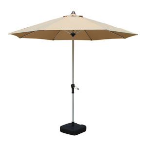 Conjunto de Mesa y Sillas de Jardín Modernas para Cafetería o Tienda de Té con Leche, Sillas de Poliéster, Sombrilla de Patio, Protección Solar, Poste de Metal Impermeable - Product Image 6