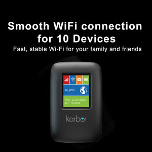 Karbor 3000mAh 4G LTE Mini <span class=keywords><strong>Routeur</strong></span> Portable WiFi Hotspot avec Slot SIM Extérieur Internet Triband Wifi <span class=keywords><strong>Routeur</strong></span> pour Wifi Zone - Product Image 3
