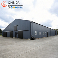 Kits de construction métallique préfabriqués robustes pour entrepôts, ateliers industriels à assemblage rapide pour stockage logistique