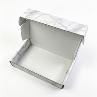 Boîte d'expédition en carton ondulé personnalisée en marbre pour lunettes, emballage pour lunettes optiques, lunettes de soleil, expédition e-commerce