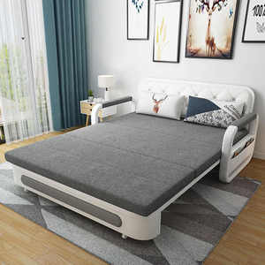 Moderno divano letto componibile soggiorno sala da pranzo in tessuto di legno imbottitura in schiuma caratteristica reclinabile per la casa dell'hotel sala da bagno adatto - Product Image 5