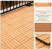 Losetas de Plástico PP para Exterior, Diseño de Adoquín, Ecológicas, para Terraza, Jardín, Balcón