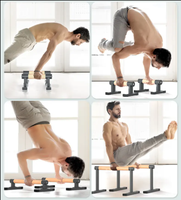 Barra de dominadas plegable de acero inoxidable, equipo portátil de fitness para el hogar, manijas para yoga, herramienta de entrenamiento de gimnasia, flexiones