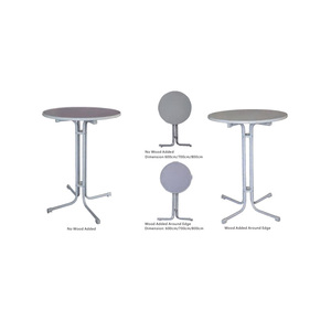 Muebles de plástico plegables para terraza, juego de comedor de plástico blanco, moderno, redondo, para Picnic, café, jardín, aire libre - Product Image 2