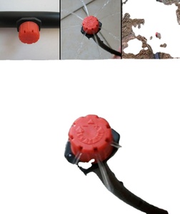 Gotero de microflujo, gotero de agua con cabezal de goteo, manguera ajustable de 1/4 pulgadas, gotero de agua de nebulización para riego de jardín - Product Image 2