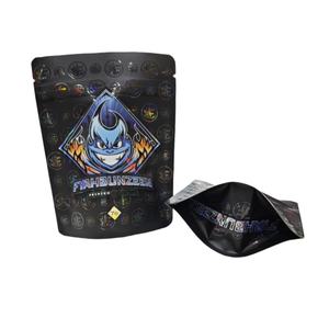 Borsa con chiusura lampo olografica personalizzata 3.5 3.5g 7g 14g confezione alimentare antiodore Stand up Doyback Mylar sacchetti di alluminio - Product Image 4