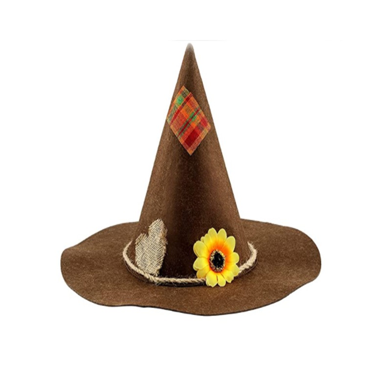 Sombrero De Bruja Espantapájaros Para Adulto – Ligero Y Versátil, Ideal Para Halloween, Fiestas Rurales Y Sesiones De Fotos