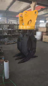 Accesorio de motosierra TDC de alto rendimiento para excavadora-Cortador giratorio hidráulico con cilindro de sujeción - Product Image 4