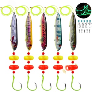 Nouveau lot <span class=keywords><strong>de</strong></span> 5 pièces par sac 8/0 #   10/0 #   <span class=keywords><strong>Leurre</strong></span> flottant pour poisson-chat, type crayon, avec perles flottantes, hameçon monté sur <span class=keywords><strong>leurre</strong></span>, pour eau douce et eau salée - Product Image 1