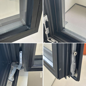 Portes et fenêtres en <span class=keywords><strong>aluminium</strong></span> sur mesure Fenêtre à battant en verre low E à économie d'énergie Fenêtre de maison à <span class=keywords><strong>double</strong></span> <span class=keywords><strong>vitrage</strong></span> inclinable et tournante - Product Image 4