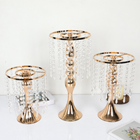 Support de fleurs en métal électroplaqué pour fleurs artificielles, centre de table de mariage, décorations pour fêtes et hôtels