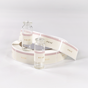 Etiquetas de embalaje cosmético de vinilo de 10ml y 3ml Etiquetas de vial de polvo de péptido - Product Image 1