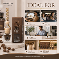 Autoparfum 8ml glazen flesje met natuurlijke houten dop, hangende autoluchtverfrisser, essentiële olieverdamper, cadeau voor Valentijnsdag en Kerstmis